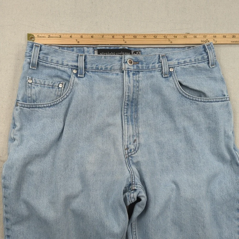 Vintage Levis‎ Jeans Mens 36x34 Blue Silvertab Straight Relaxed 90s Made in USA